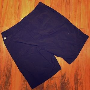 Navy blue swimming trunks